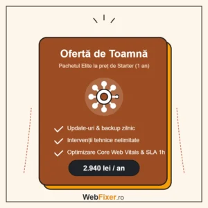 Oferta de Toamnă – Pachetul Elite (Plată Anuală)